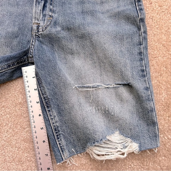 Lucky Brand Loose Distressed Denim Shorts - Picture 8 of 10